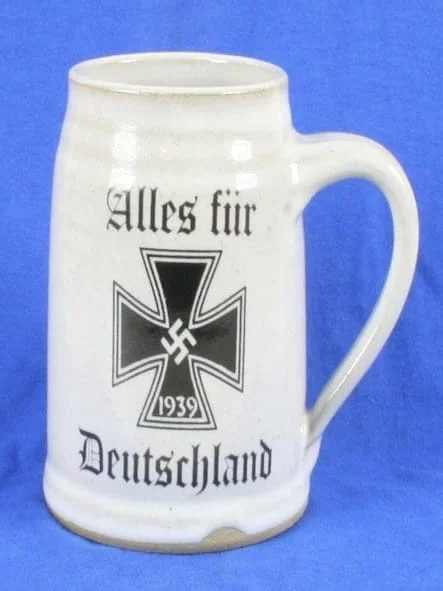 a German beer stein with Iron Cross 1939 on it. - PRIVATE Nuremberg WW2 and Beer Tour - Nuremberg Tours in English Specializing in Private Tours