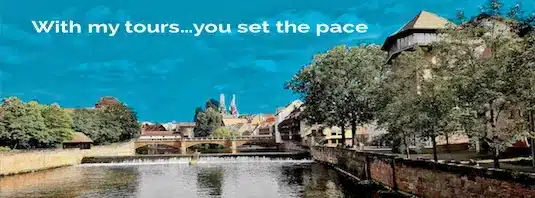 Pegnitz River Nuremberg Old Town Blue Sky LOGO